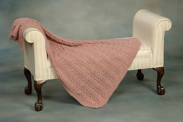 Cables and Lace Afghan