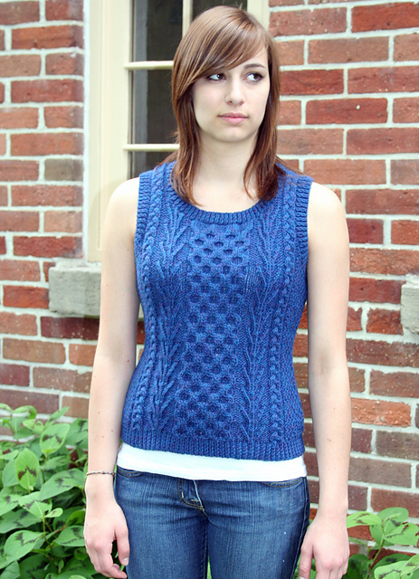 Cabled Vest