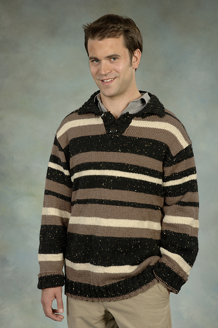 Man's Striped Pullover