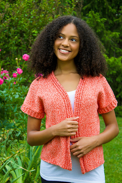 3383 Cap Sleeve Cardigan