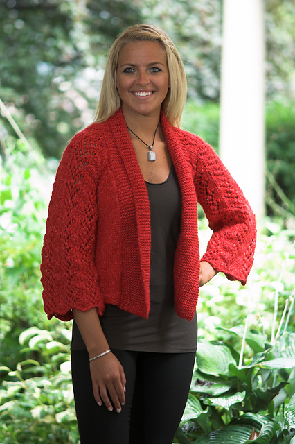 Ladies Cropped Cardigan