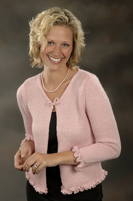 Cardigan with Ruffles