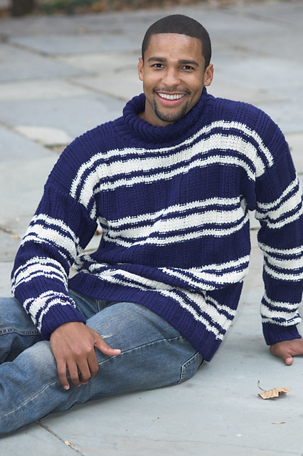 Man's Striped Pullover