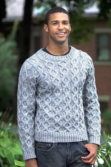 Man’s Cabled Pullover