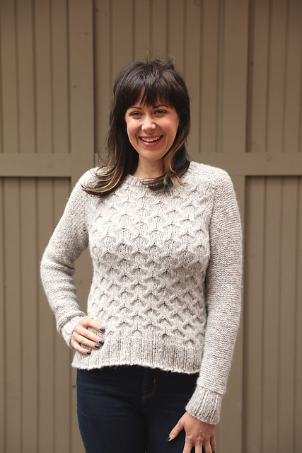 3427 Lattice Stitch Pullover