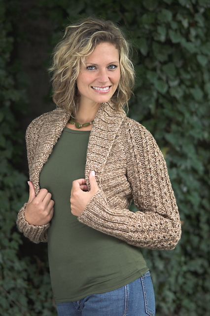 Cabled Shrug
