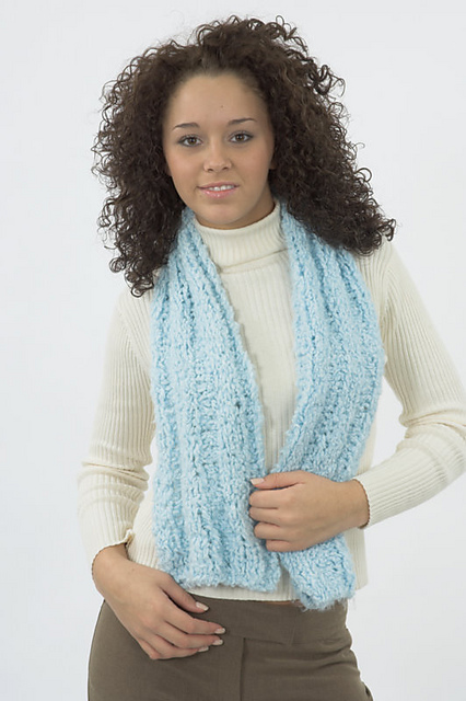 F145 Heaven Ribbed Scarf