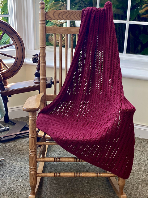 3452 Eyelet Afghan