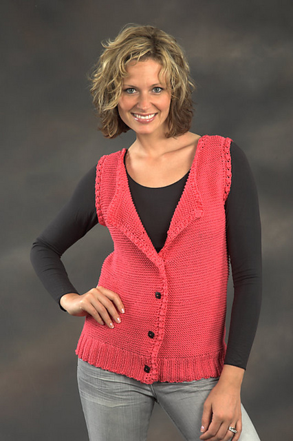 Woman’s Garter Stitch Shell
