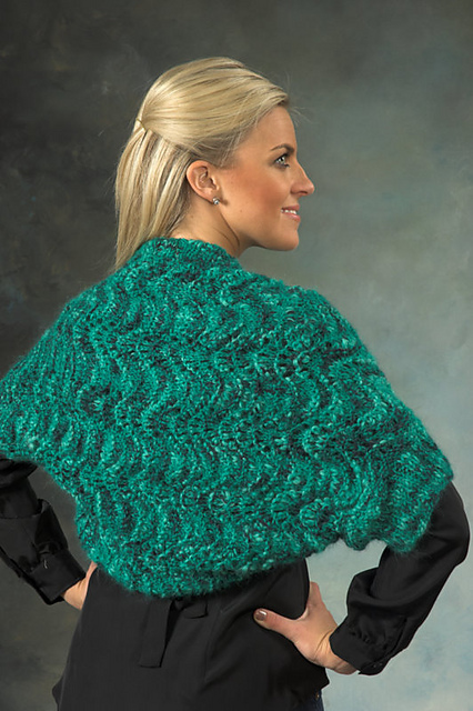 Ladies Feather and Fan Shrug