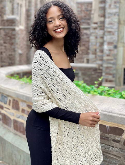 3468 Cathedral Windows Shawl