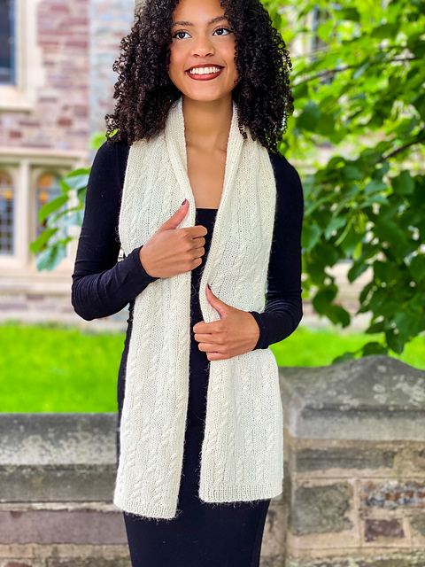 133 Cabled Scarf
