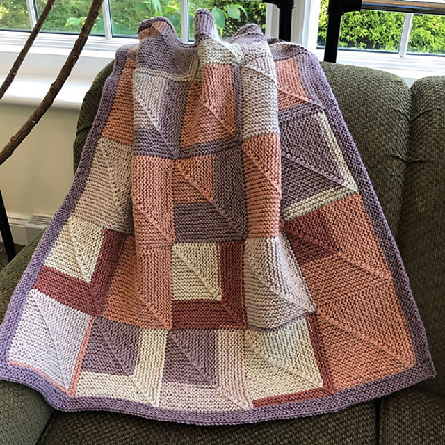 F978 Mitered Square Baby Blanket