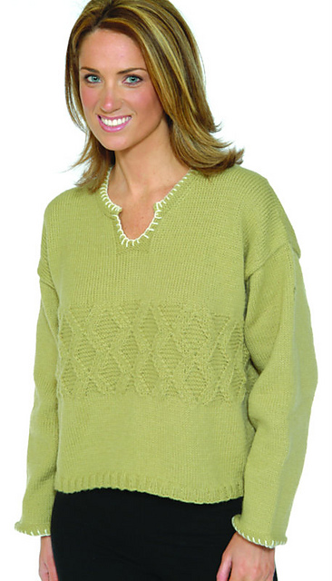 Diamond Front Pullover
