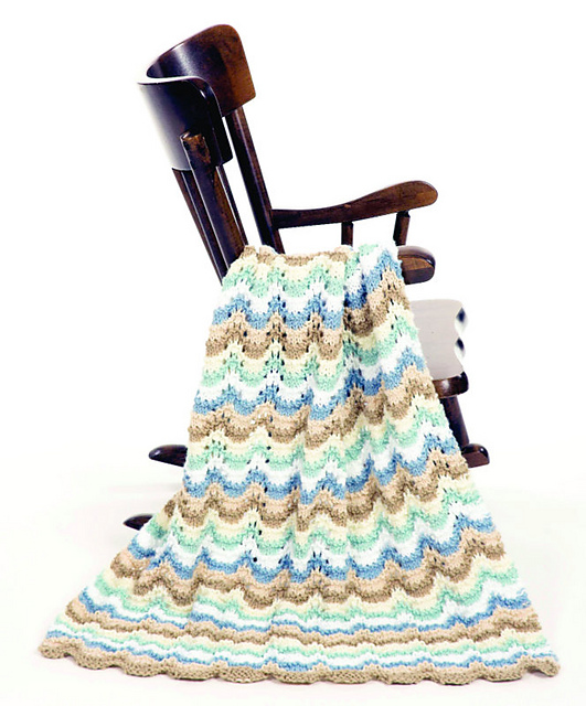 Ripple Baby Afghan