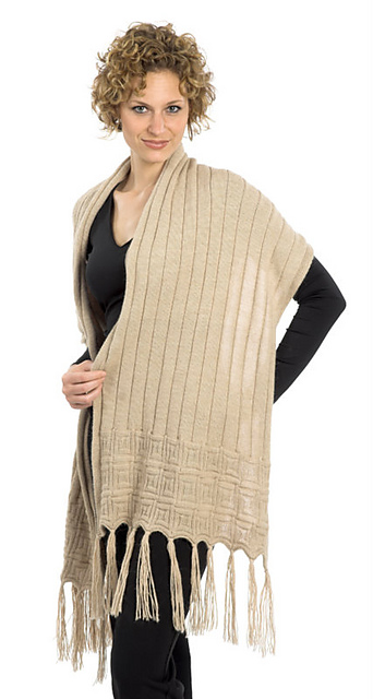 1493 Greek Key Shawl