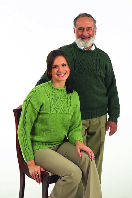 Man & Ladies Cabled Pullover
