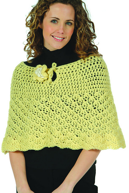 Crochet Shell-Stitch Ponchette