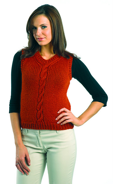 Cabled Vest