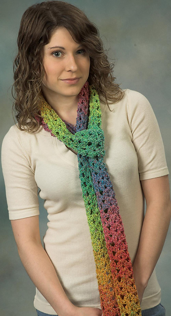 F393 Kudo Scarf A - Crochet