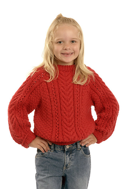 Child’s Cabled Pullover