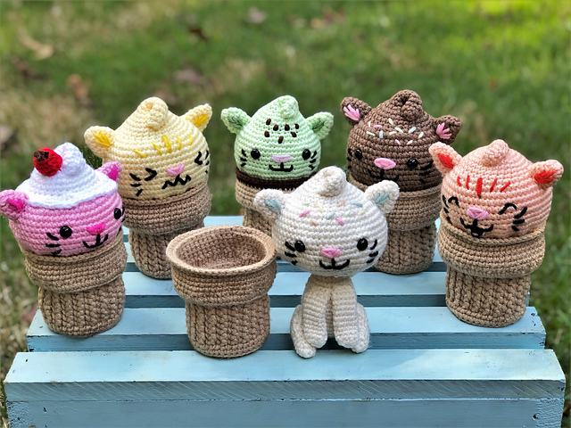 Ravelry: Ice Cream Kitty pattern by Misty Ann