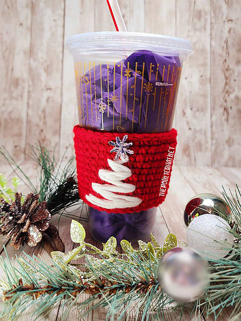 TPH Christmas Tree Cup Cozy