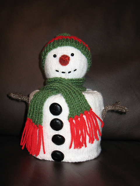Snowman Toilet Roll Cosy