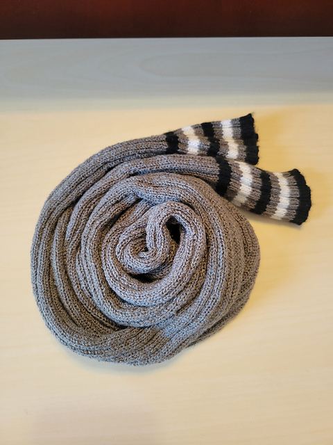 Striped Socks, Cap & Scarf: Scarf