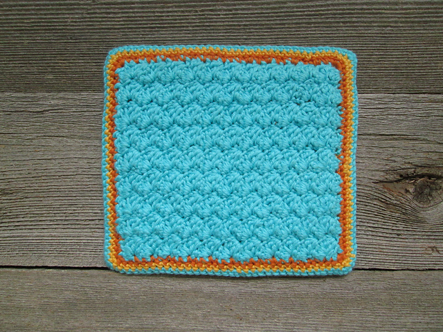 Potholder with Small Bobbles