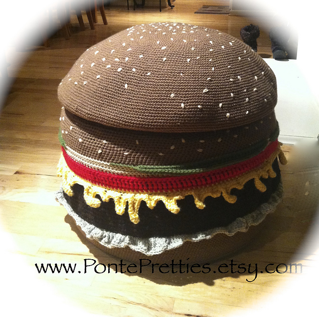 Cheeseburger Ottoman