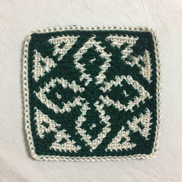 Tapestry Crochet Coaster 2