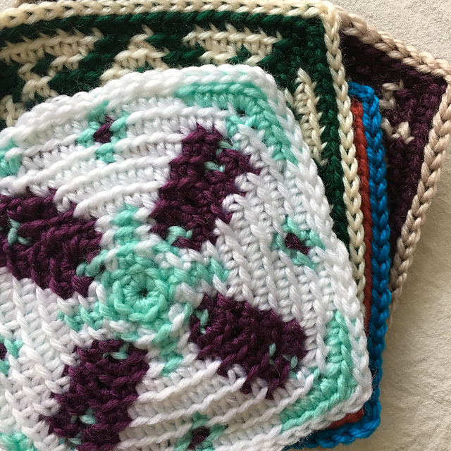 Tapestry Crochet Coaster 4