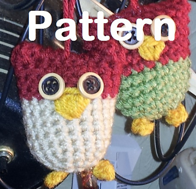 Stuffed Crochet Owl Ornament