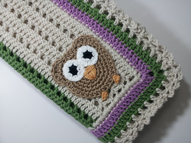 Big Eyed Owl Receiving Blanket