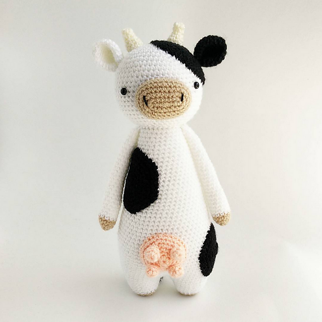 Tall Cow Amigurumi