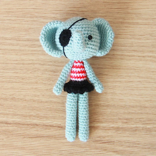 Elephant in Costume Amigurumi