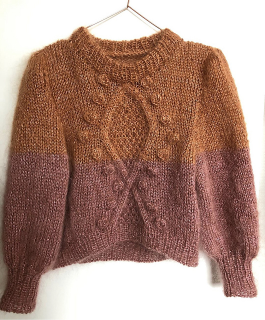 Diamonds and pearls sweater mohair edition