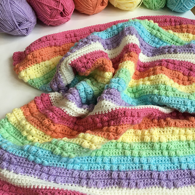 Sliding Rainbows Blanket