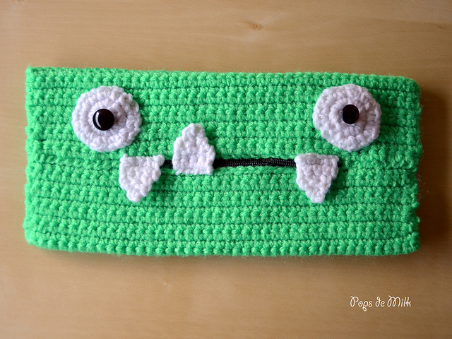 Crochet Monster Pencil Case