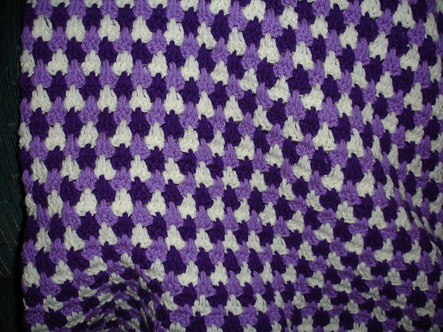 February teardrop afghan