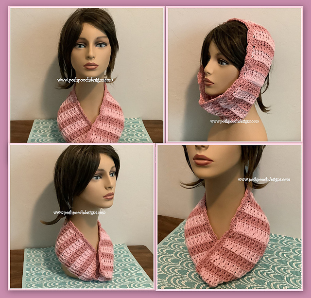 Precious Pink Cowl Scarf