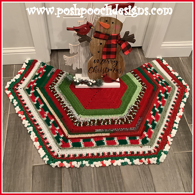 Scrap Christmas Tree Skirt