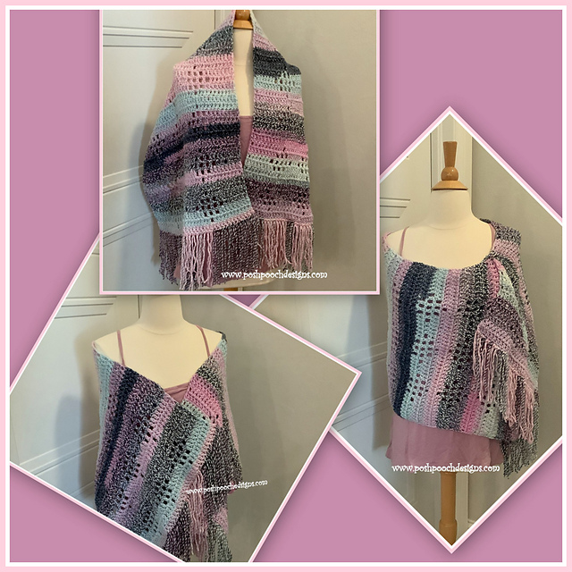 Shimmering Diamonds Wrap Shawl