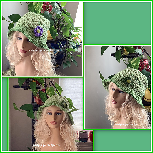 Spring Green Granny Bucket Hat