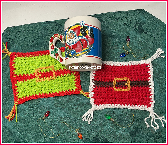 Santa Suit Mug Rug