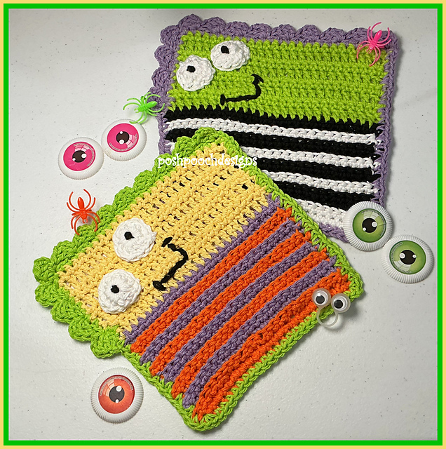 Silly Monster Washcloths