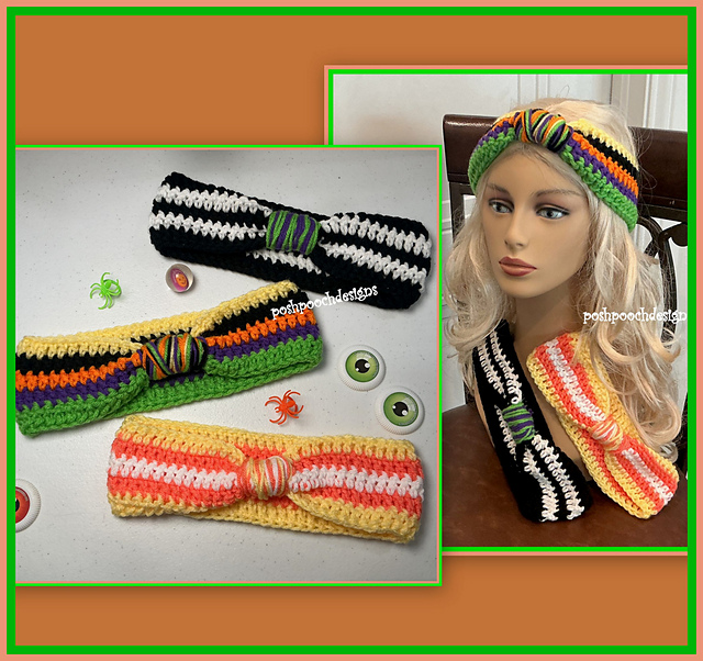 Striped Halloween Headband