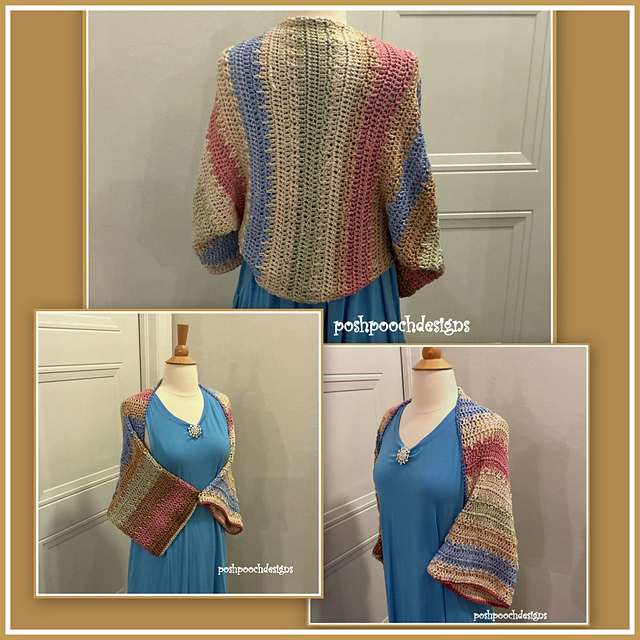 Gradient Glitter Shrug Cocoon