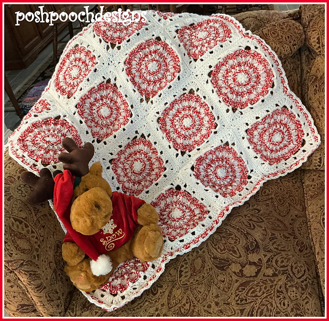 Peppermint Granny Blanket